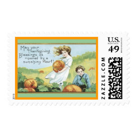 vintage Thanksgiving postage stamp