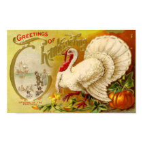 Vintage Thanksgiving Poster posters