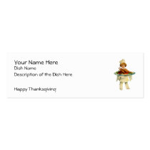 Vintage Thanksgiving Recipe Card business cards