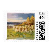 Vintage Thanksgiving Small Postage