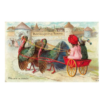 Vintage Thanksgiving Towne Poster