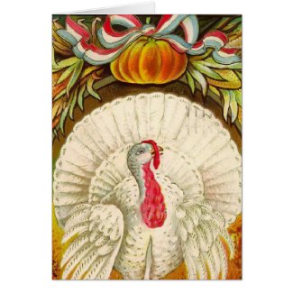 Vintage Thanksgiving Turkey Card