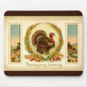 Vintage Thanksgiving Turkey Mousepad