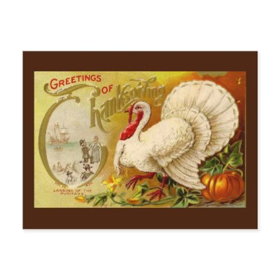 Vintage Thanksgiving Turkey Postcard by Vintage_Gifts