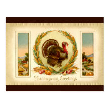 Vintage Thanksgiving Turkey Postcard