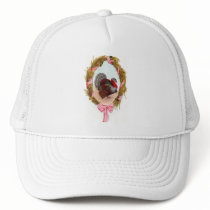 Vintage Thanksgiving Turkey Wreath hats by JuJuGarden Vintage Thanksgiving Turkey Wreath hats