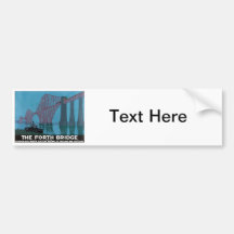 Vintage The Forth Bridge Bumper Sticker