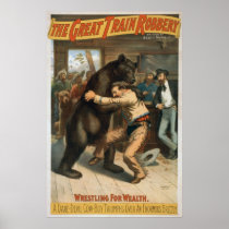 Vintage The Great Train Robbery Print