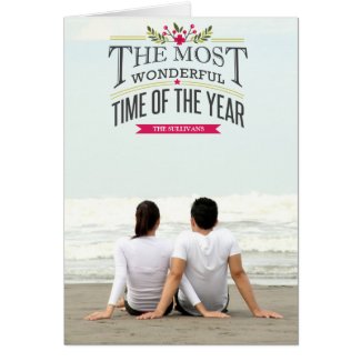 Vintage The Most Wonderful Time of The Year Card