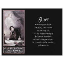 Vintage The Raven Theatrical Custom Flyer