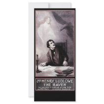 Vintage The Raven Theatrical Personalized Rack Card