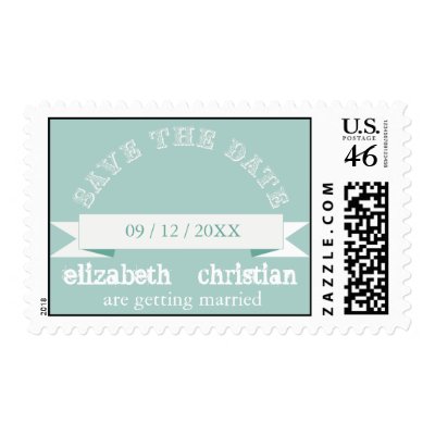 Vintage Theater Bill Save The Date Postage-seamist