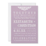 Vintage Theater Bill Wedding Invitation
