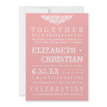 Vintage Theater Bill Wedding Invitation