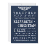 Vintage Theater Bill Wedding Invitation