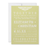 Vintage Theater Bill Wedding Invitation