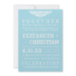 Vintage Theater Bill Wedding Invitation