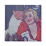 Vintage Theater Couple Magnets