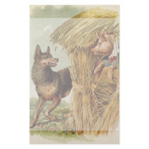 Vintage Three Little Pigs; Big bad Wolf and Pig
