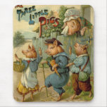 Vintage Three Little Pigs, Mom is Sad and Crying Mousepad