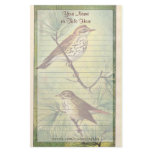 Vintage Thrushes Stationery