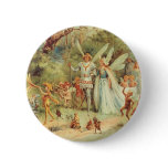 Vintage Thumbelina and Prince Wedding in Forest buttons