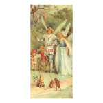 Vintage Thumbelina and Prince Wedding in Forest Custom Rack Card Vintage Thumbelina and Prince Wedding in Forest Custom Rack Card