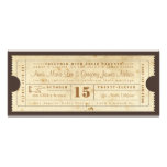 Vintage Ticket Invitation