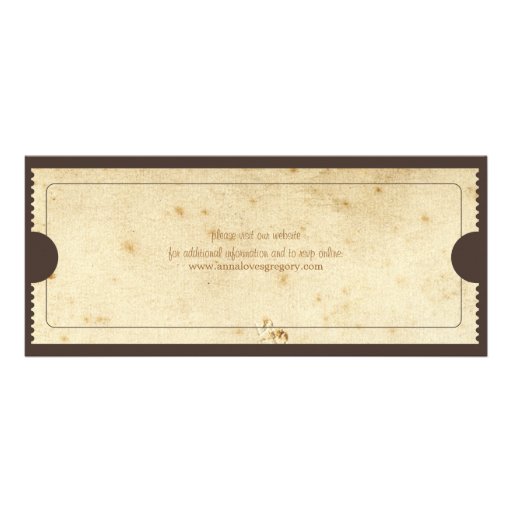 Vintage Ticket Invitation