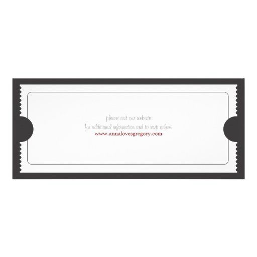 Vintage Ticket Invitation
