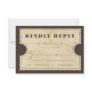 Vintage Ticket RSVP Invites Vintage Ticket RSVP Invites