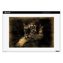 Vintage Tiger Art Skin Skin For Laptop