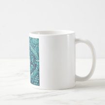 Vintage Tile Designs Arts and Crafts Art Nouveau Coffee Mugs
