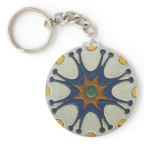 Vintage Tile Key Chains
