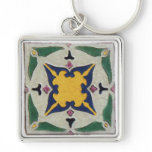 Vintage Tile Key Chain