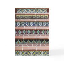 Vintage Tile Stairs Greeting Card