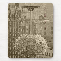 VINTAGE TIME SQUARE MOUSE PAD