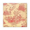 Vintage Toile Wallpaper Magnet by AlabasterRose Vintage Toile Wallpaper Magnet