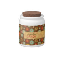Vintage Tones Floral Pattern Candy Dish