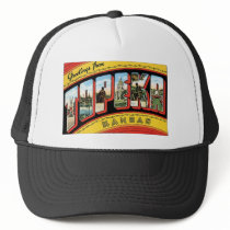 Vintage Topeka, Kansas Postcard hats by vintagegiftmall Vintage Topeka, Kansas Postcard hats