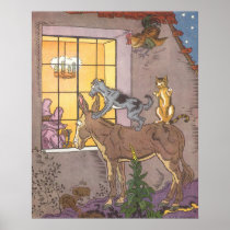 Vintage Town Musicians of Bremen by Hauman Print