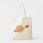 Vintage Toy Brick Space Astronaut Symbol Canvas Bag