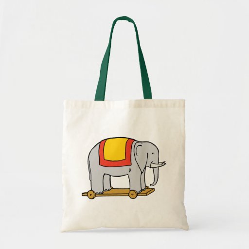 Vintage Toy Elephant Canvas Tote Bag Vintage Toy Elephant Canvas Tote Bag