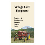 Vintage tractor business card
