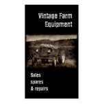 Vintage tractor business card business cards
