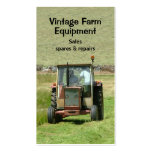 Vintage tractor business card business cards