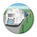 Vintage_Trailer_Mountains Refrigerator Magnet