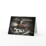 Vintage Train Christmas Card