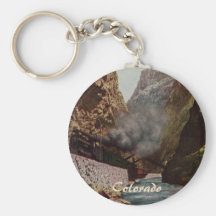 Vintage Train in Royal Gorge Keychain