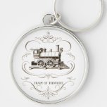 Vintage Train of Thought Key Chain